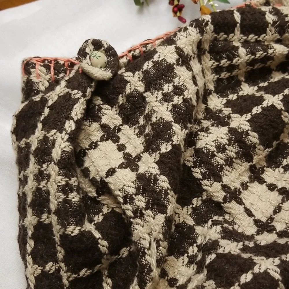 Hand Crafted (New W/O Tags) Plaid Fabric Satchel, $26